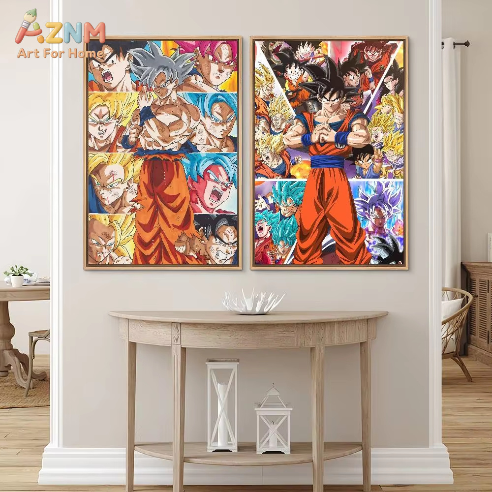 Resin Art Goku - AZNM Dragon Ball Elmas Poster Son