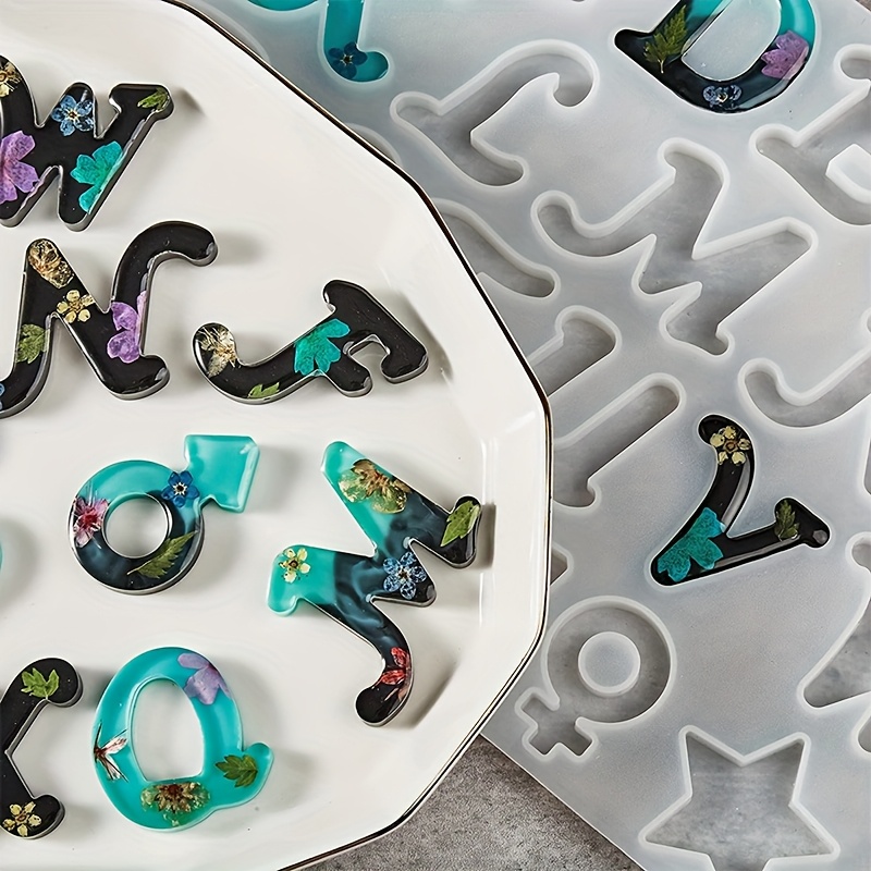 Resin Art Alphabet - Reçine döküm kalıbı A tarzı ayna