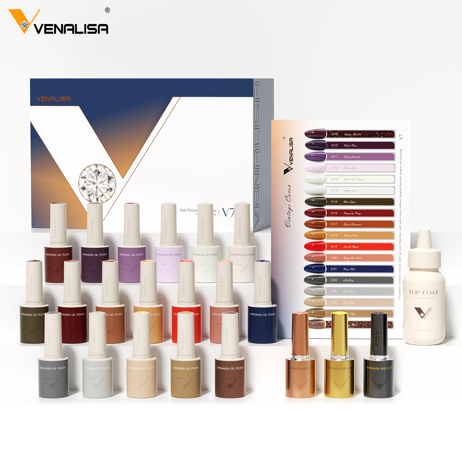 Resin Art Training - VENALISA V7 Jel Oje, 18 Renk,