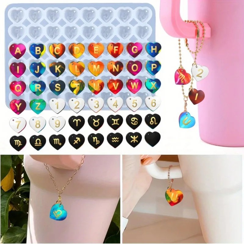 Resin Art Alphabet - 1 adet DIY Epoksi Reçine Kalıp
