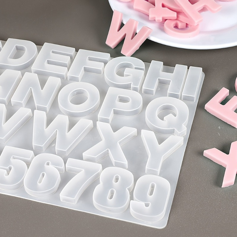 Resin Art Alphabet - A'dan Z'ye Harf Kolye Silikon Kalıp