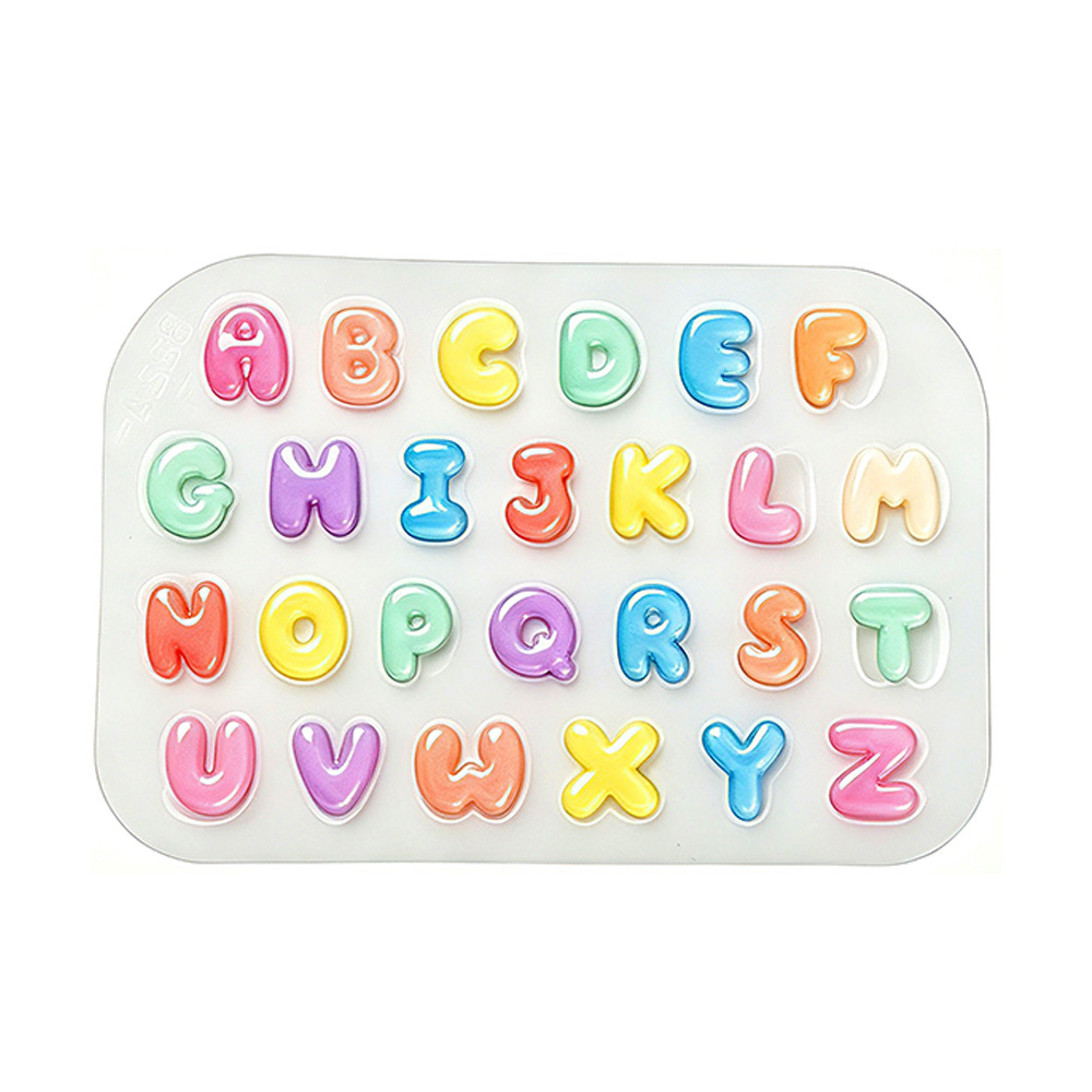 Resin Art Alphabet - 2 adet Mini Mektup silikon kalıp