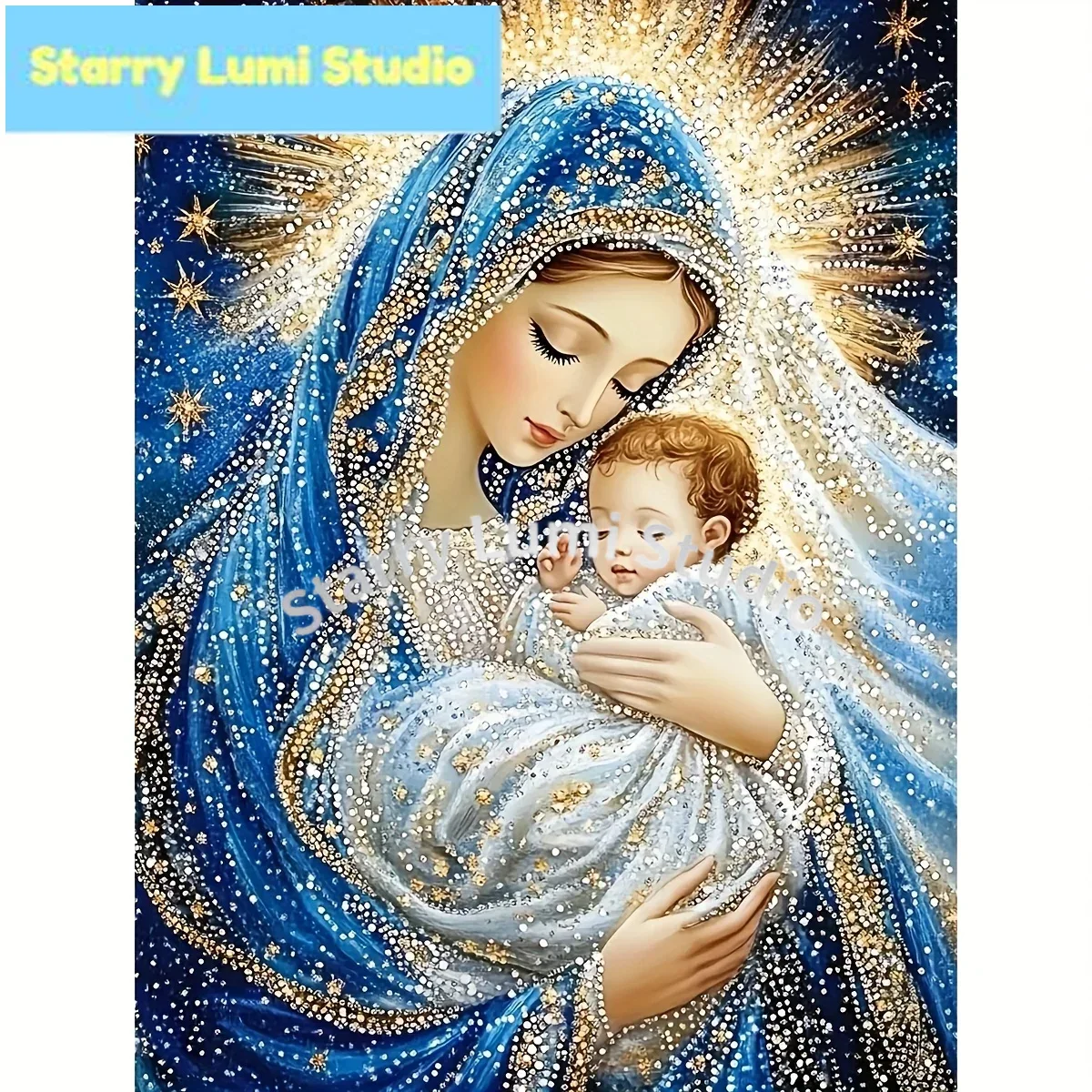 Resin Art Mary - 5D DIY Meryem Ana'nın Kutsamasıyla El