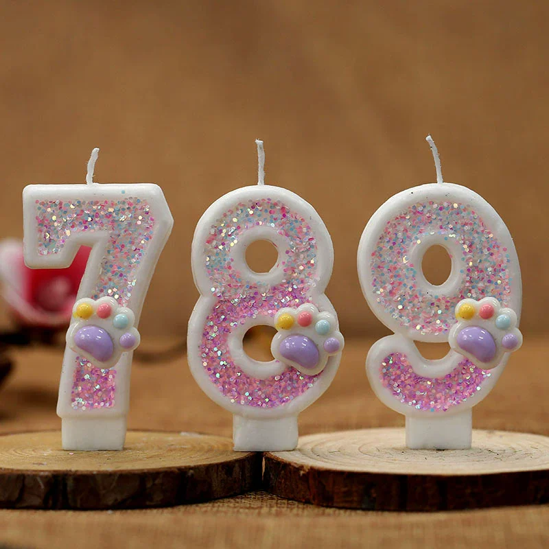 Resin Art Alphabet - Yaratıcı Sevimli Kedi Paw Kek Numarası