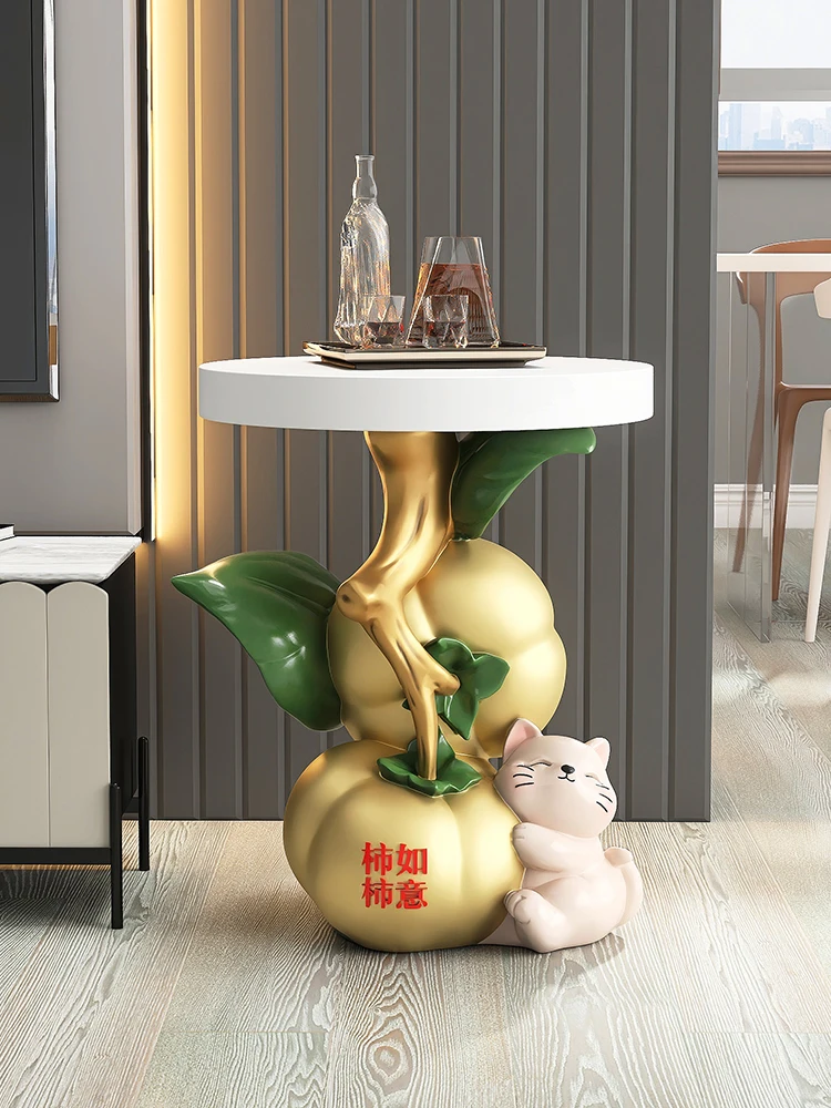 Resin Art Coffee Table - Yaratıcı Heykel Yan Masalar Ev Dekor