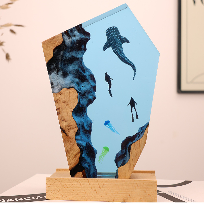 Reçine Mağara Balinası Dalgıç  - Resin Art For Anniversary Gift incelemesi ve fiyatı