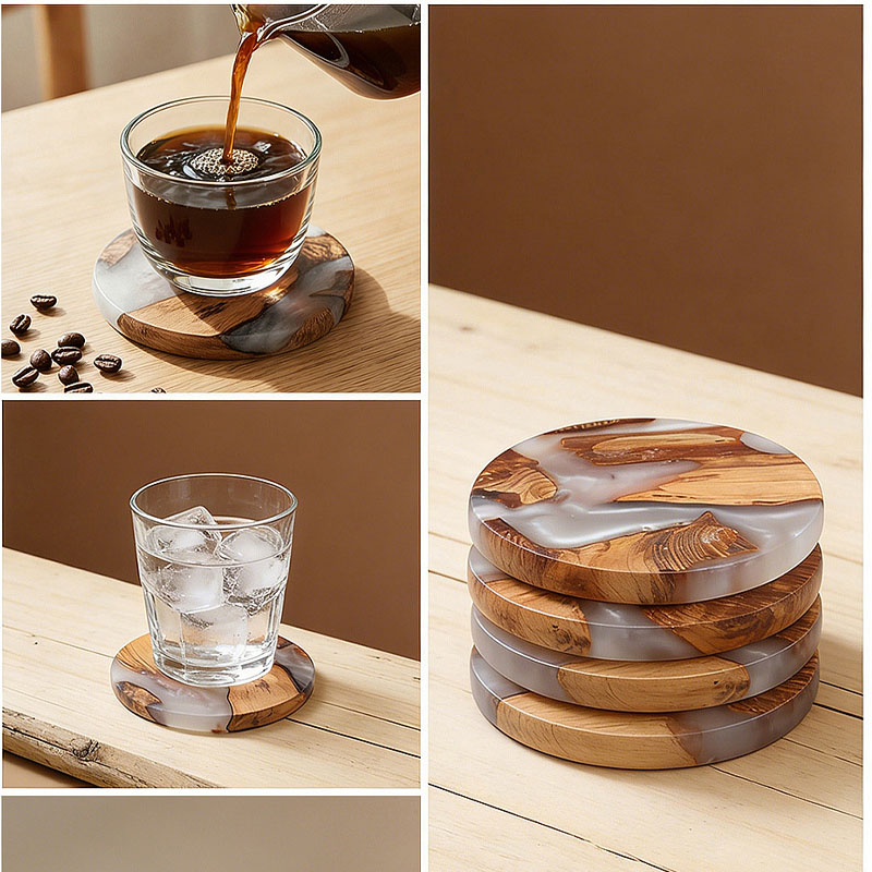 İçecek Altlığı Seti, Ahşap Bar - Resin Art Coffee Table incelemesi ve fiyatı