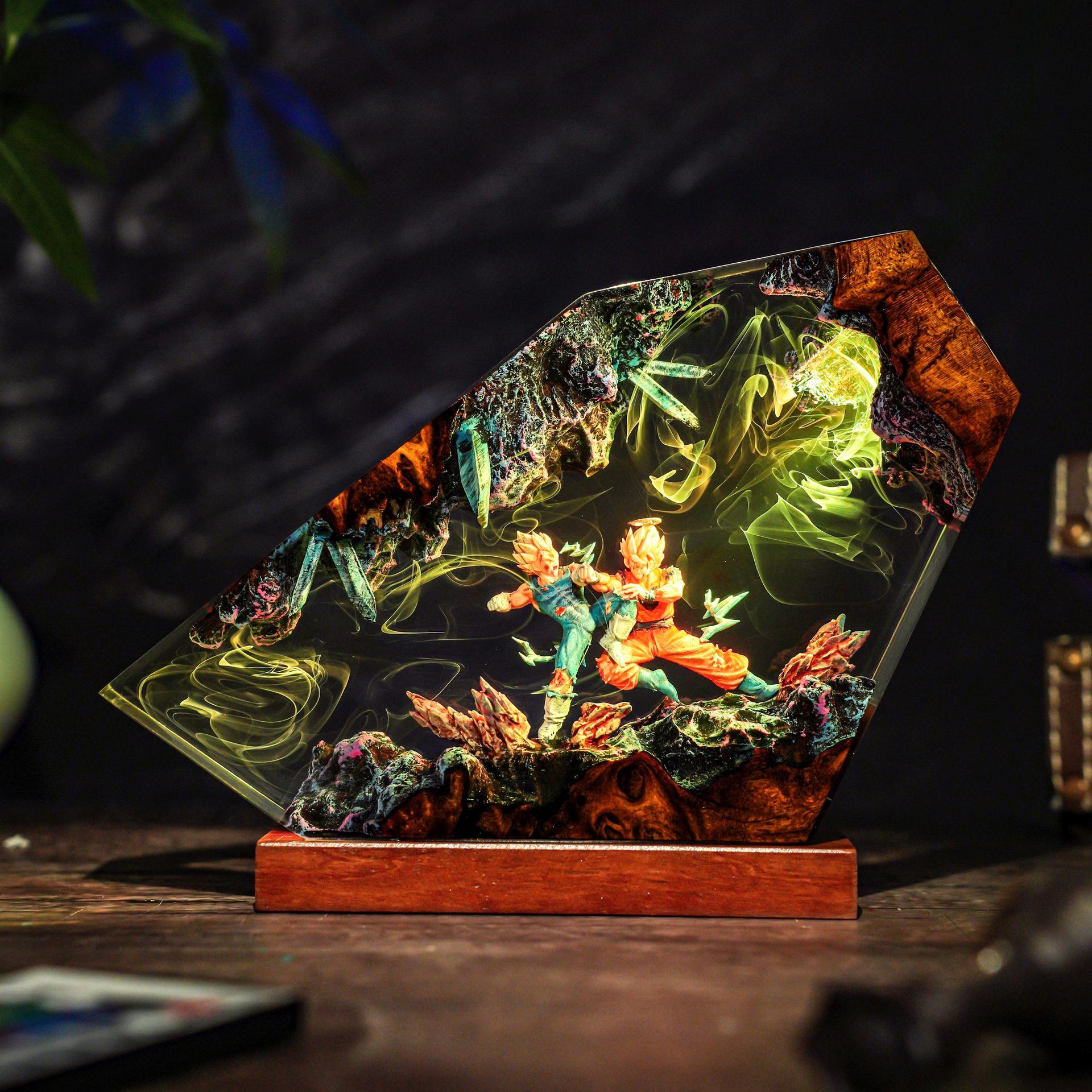 Goku ve Vegeta Epoksi Reçine E - Resin Art Goku incelemesi ve fiyatı