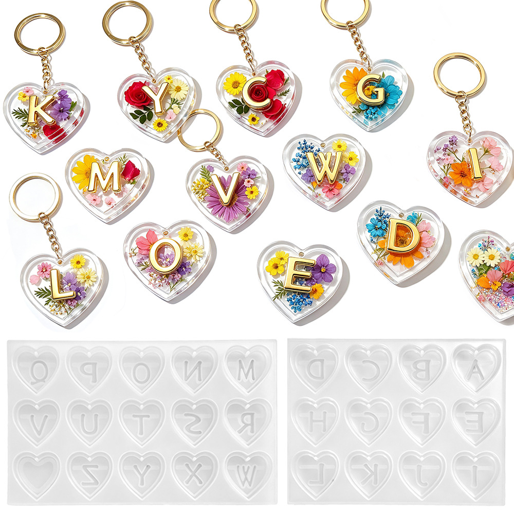 26 Harf ve Kalp Silikon Kalıpl - Resin Art Alphabet incelemesi ve fiyatı