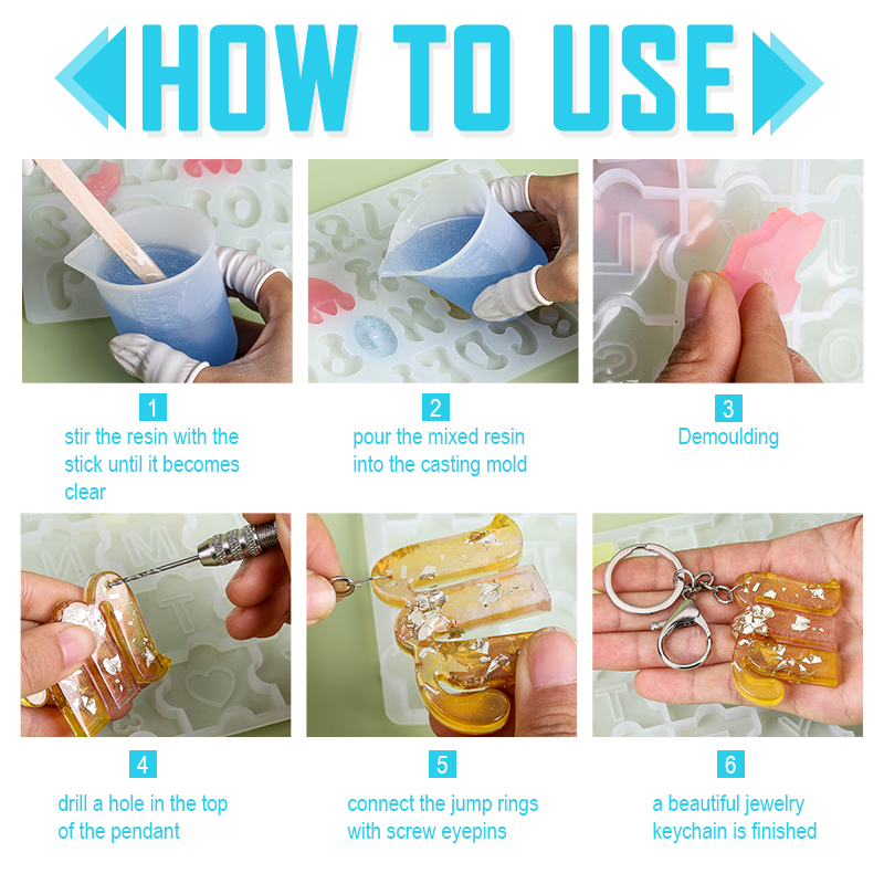 Alfabe Anahtarlık Kalıpları Al - Resin Art Alphabet incelemesi ve fiyatı