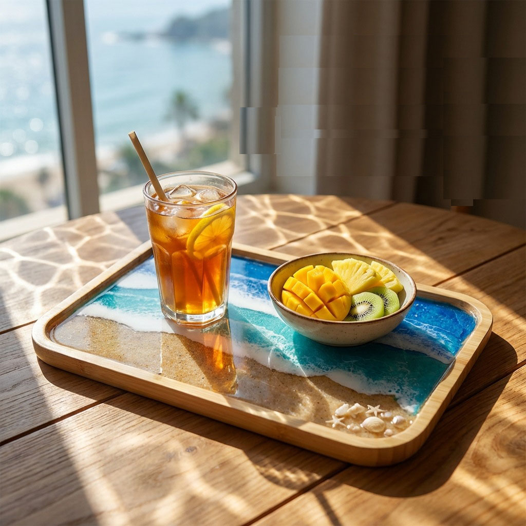 Epoksi Reçine Okyanus Sanatı D - Resin Art Coffee Table incelemesi ve fiyatı