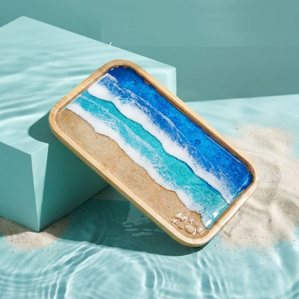 Epoksi Reçine Okyanus Sanatı D - Resin Art Coffee Table incelemesi ve fiyatı